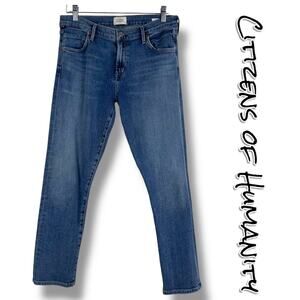 Citizens of Humanity Elsa Mid Rise Slim Fit Crop Jeans Classic Womens Size 28